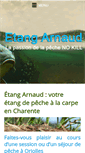 Mobile Screenshot of etang-arnaud.com